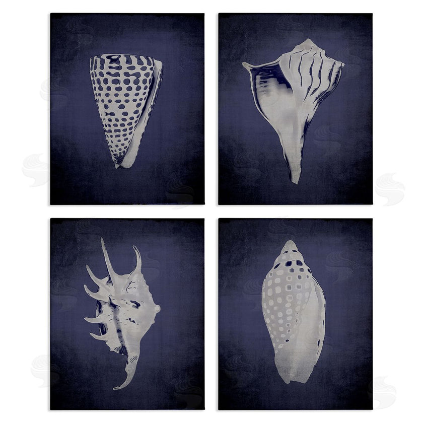 Graffi*tee Studios | Shells on Indigo Gradient