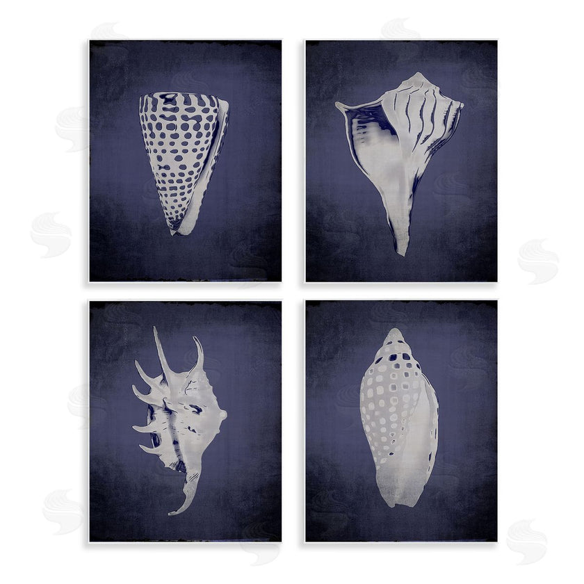 Graffi*tee Studios | Shells on Indigo Gradient