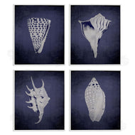 Graffi*tee Studios | Shells on Indigo Gradient
