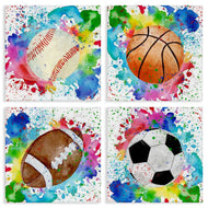 Kim Allen | Rainbow Splatter Baseball