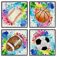 Kim Allen | Rainbow Splatter Baseball