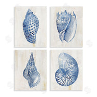 Susan Arnot | Blue Seashells on Beige
