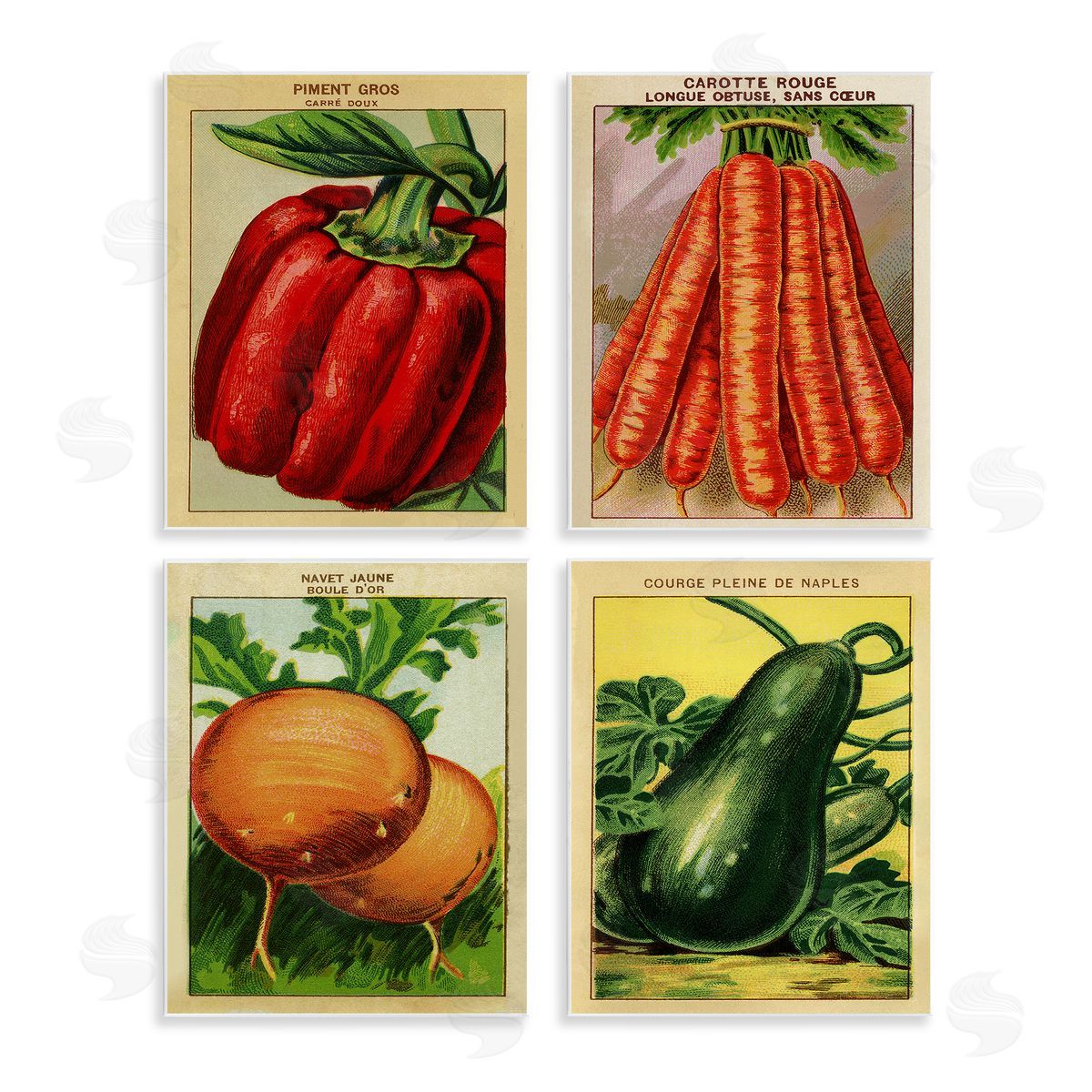 Rustic Garden Vegetables Wood Plaque Wall Art, Home Decor by Stupell Studio
