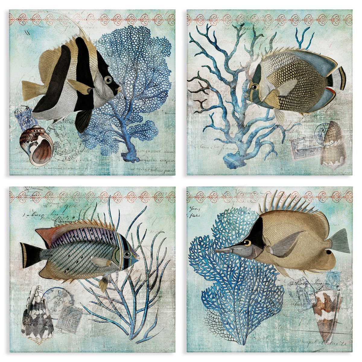 Susan Arnot | Tropical Fish & Coral Collages