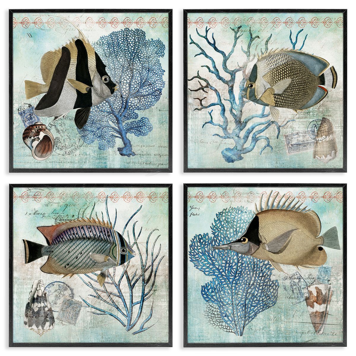Susan Arnot | Tropical Fish & Coral Collages