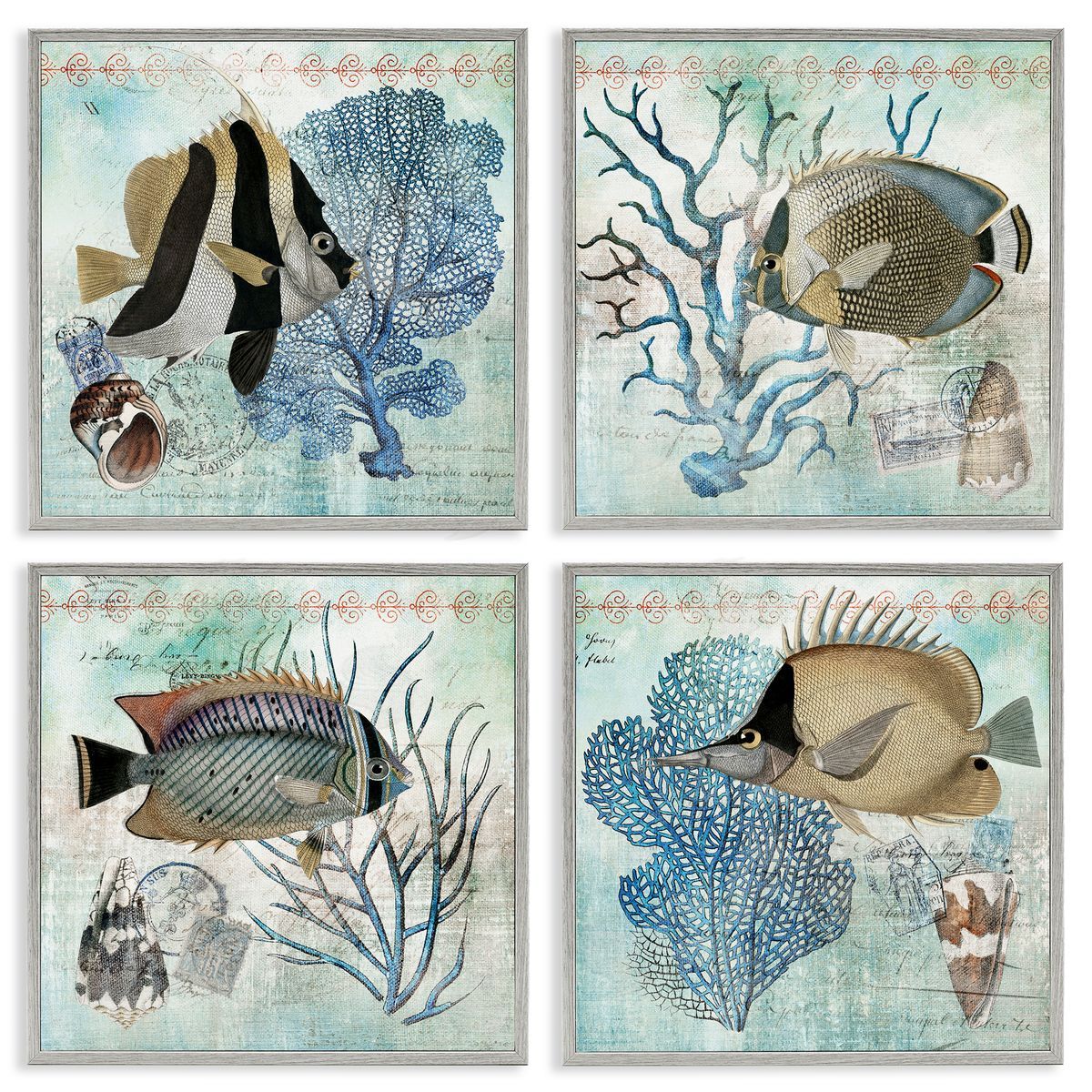 Susan Arnot | Tropical Fish & Coral Collages
