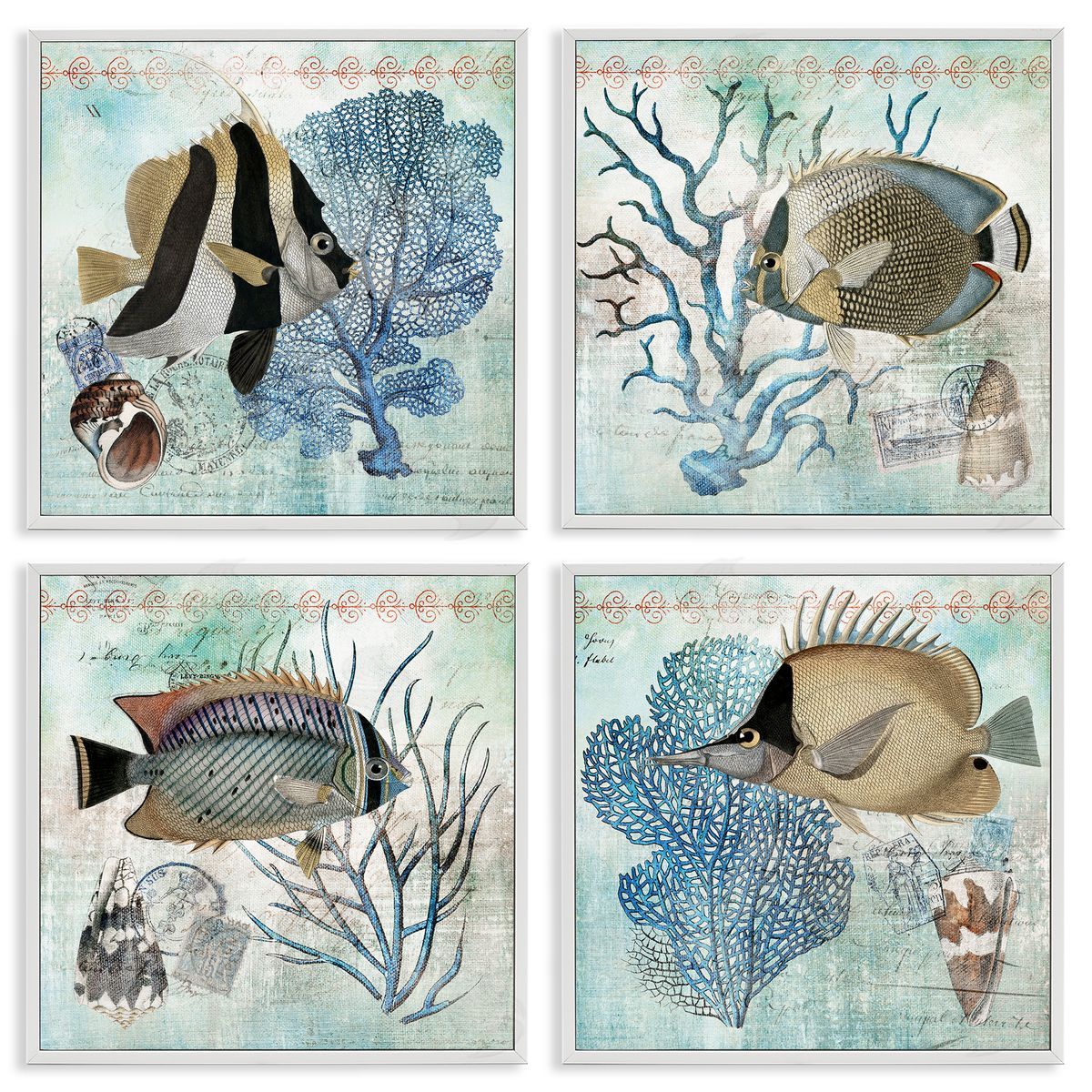 Susan Arnot | Tropical Fish & Coral Collages