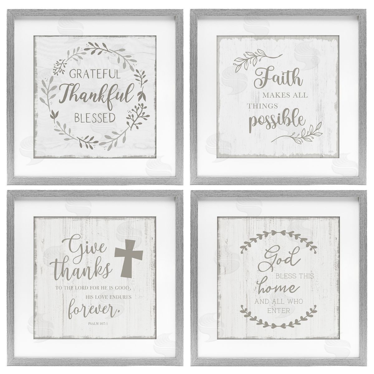 Val Rhodes Spiritual Faith Phrases Canvas Wall Art Print