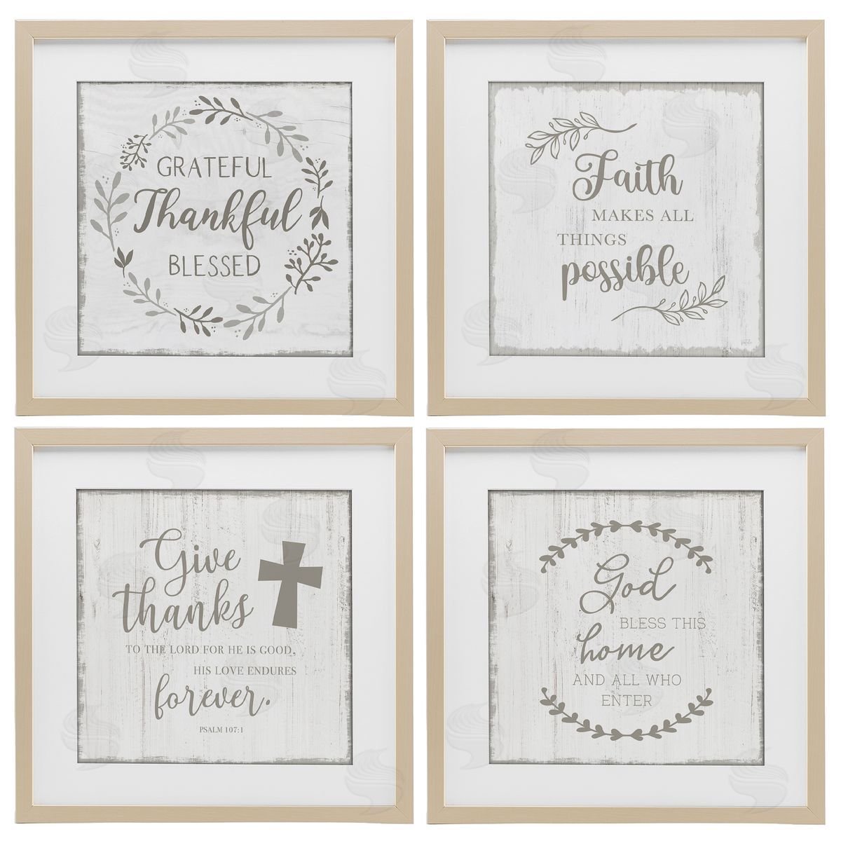 Val Rhodes Spiritual Faith Phrases Canvas Wall Art Print
