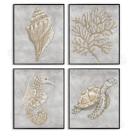 Patti Bishop | Grey Sea Life Drawing