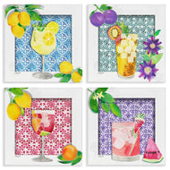 Hillary Holt | Bright Patterned Fruit Cocktails
