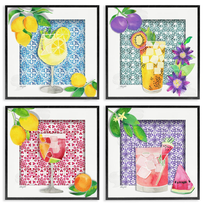 Hillary Holt | Bright Patterned Fruit Cocktails