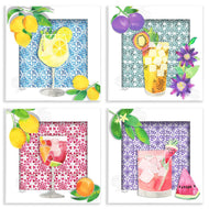 Hillary Holt | Bright Patterned Fruit Cocktails