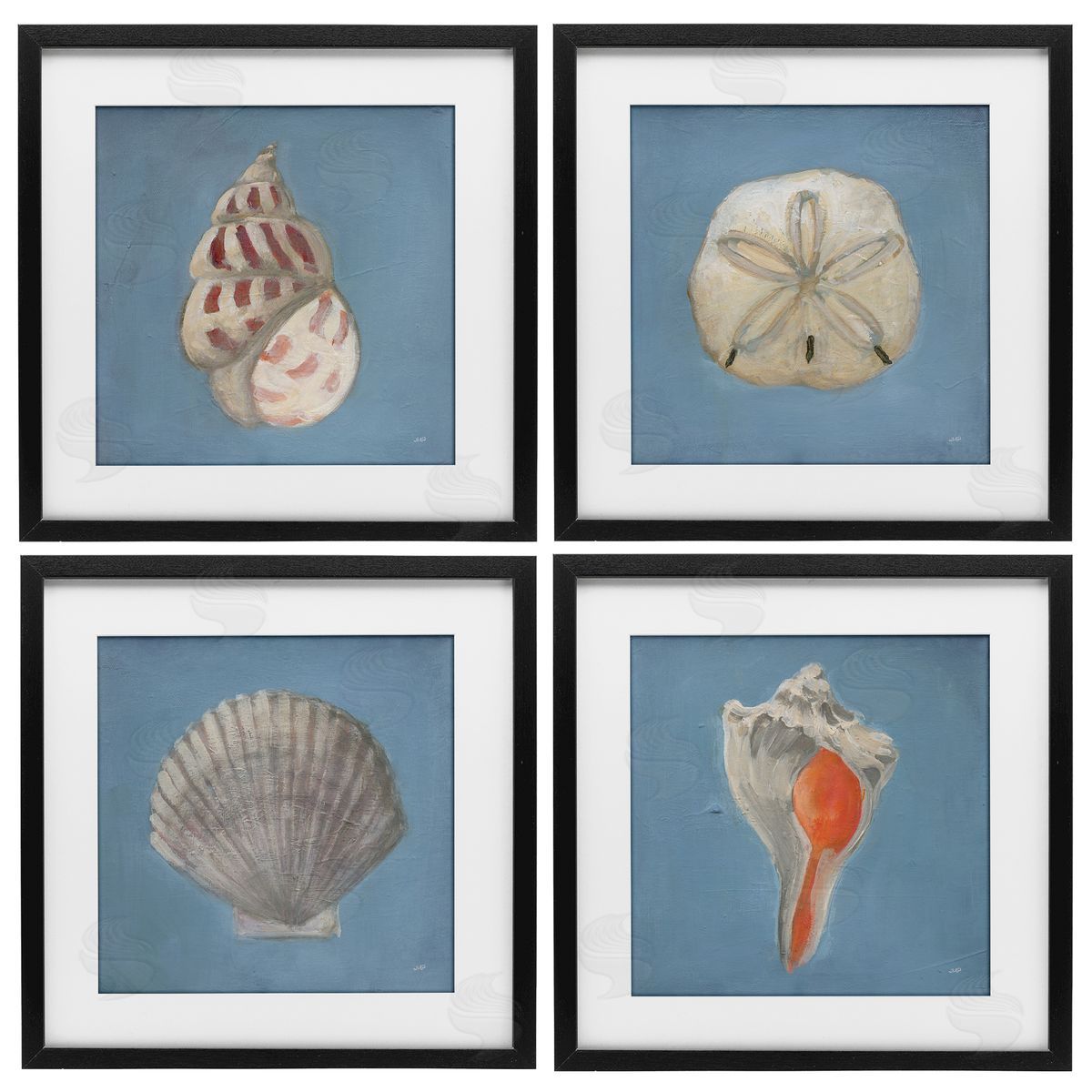 Julia Purinton Soft Sea Shell Collection Canvas Wall Art Print