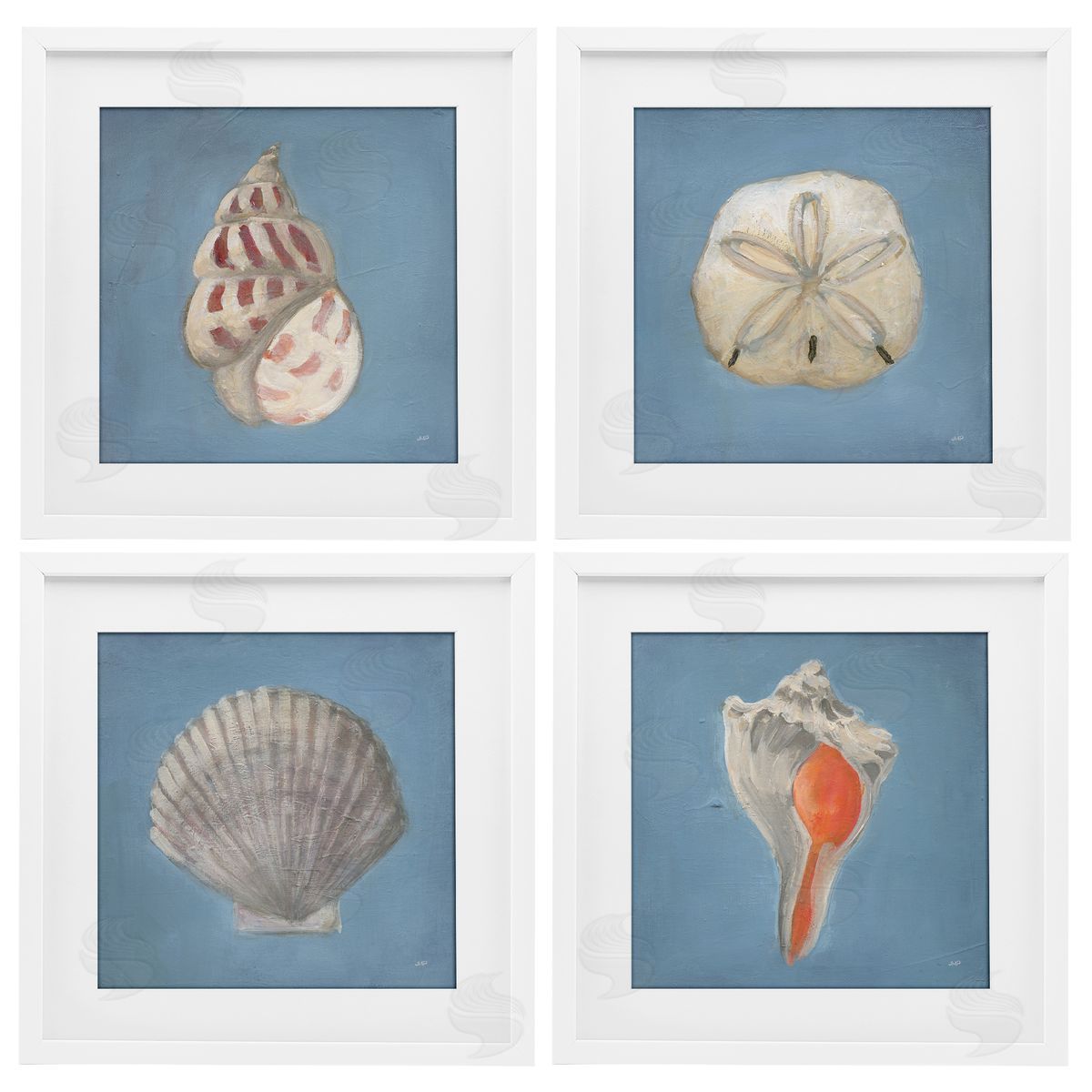 Julia Purinton Soft Sea Shell Collection Canvas Wall Art Print