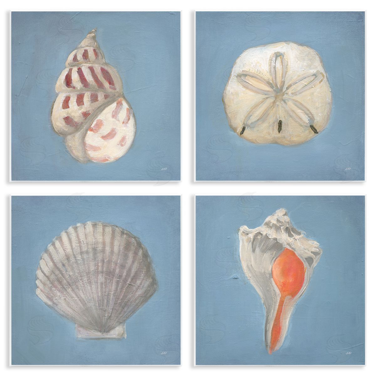 Julia Purinton Soft Sea Shell Collection Canvas Wall Art Print