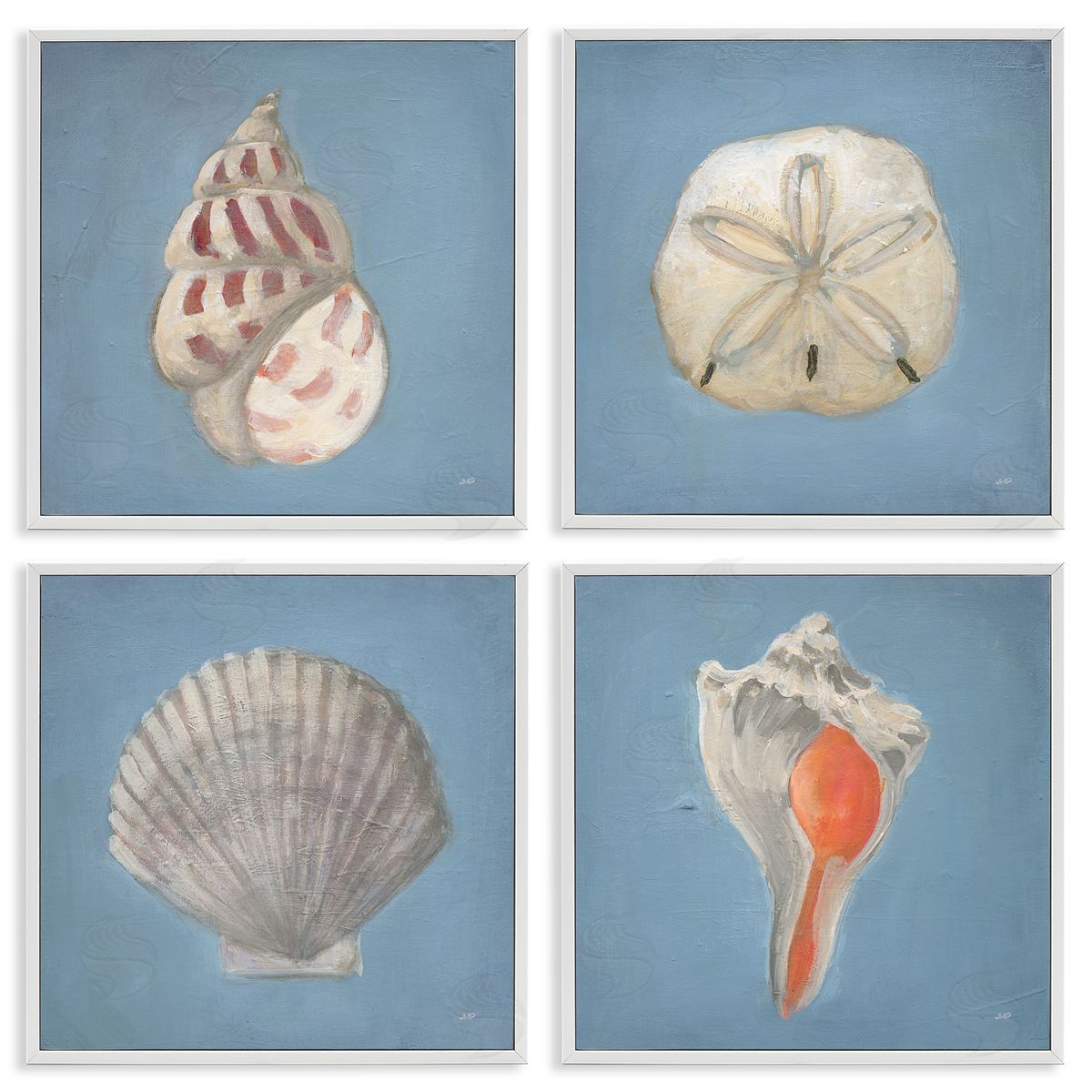 Julia Purinton Soft Sea Shell Collection Canvas Wall Art Print