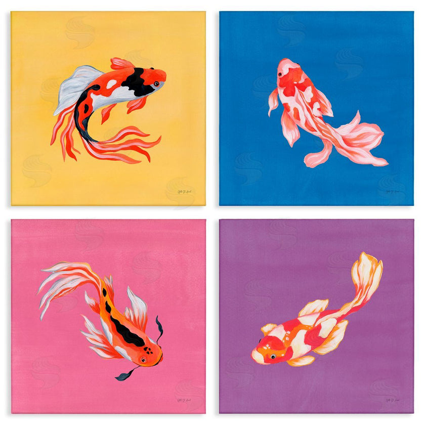 Yvette St. Amant | Vibrant Colorful Koi Fish