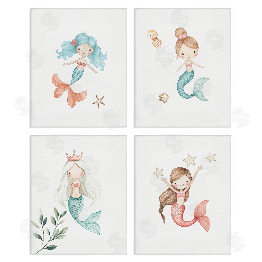 Christine Simpson Art Mermaid's Ocean Adventures Canvas Wall Art Print