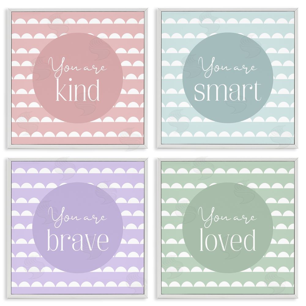 Christine Simpson Art Personal Affirmations Inspirational White Framed Giclee Wall Art Print