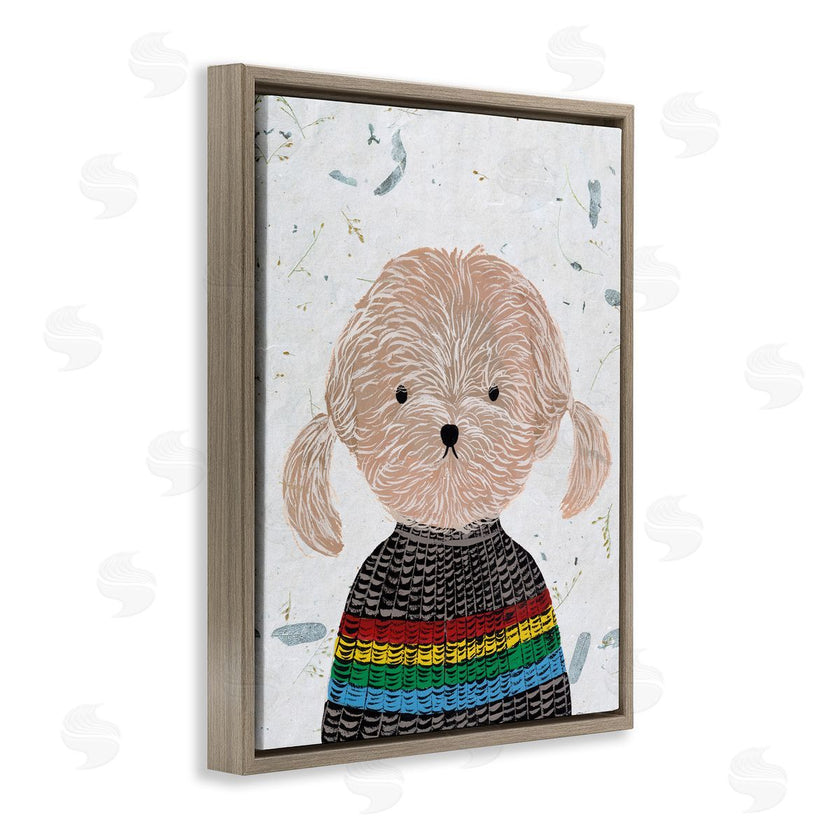 Melissa Wang | Hipster Dog Knit Shirt Poodle