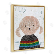Melissa Wang | Hipster Dog Knit Shirt Poodle