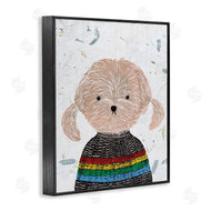 Melissa Wang | Hipster Dog Knit Shirt Poodle