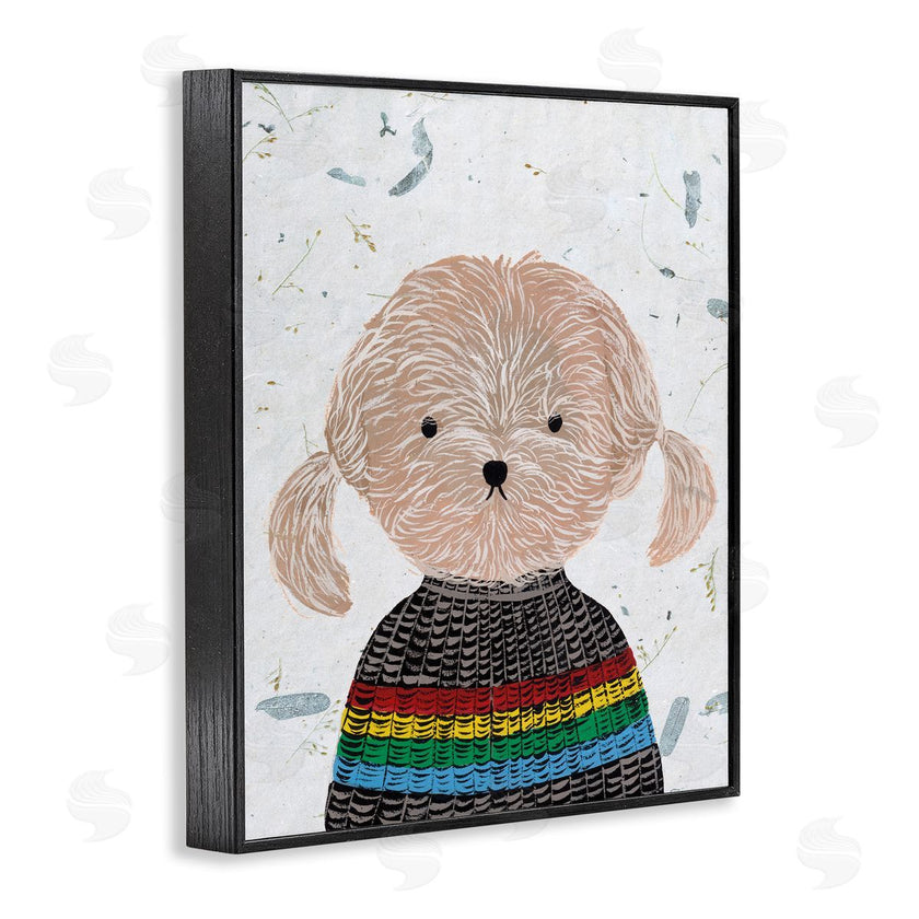 Melissa Wang | Hipster Dog Knit Shirt Poodle
