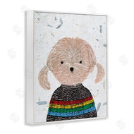 Melissa Wang | Hipster Dog Knit Shirt Poodle