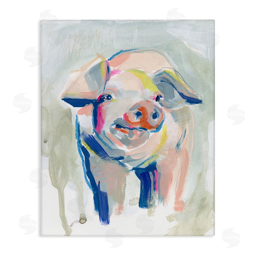Jennifer Paxton Parker | Colorful Pig Farm Animal Painting