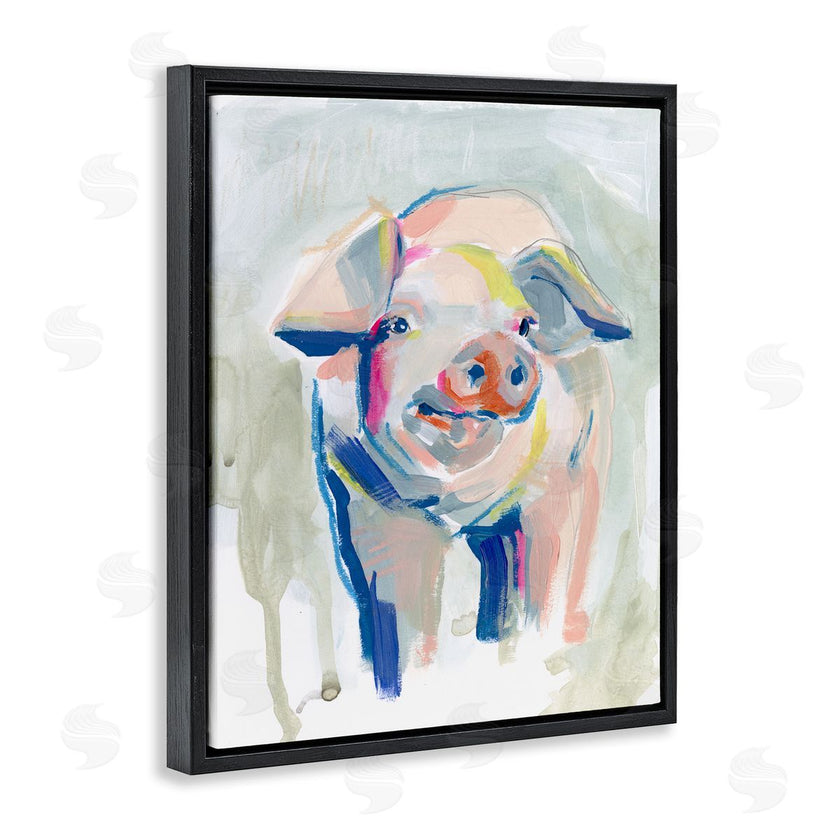 Jennifer Paxton Parker | Colorful Pig Farm Animal Painting