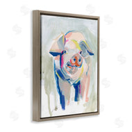 Jennifer Paxton Parker | Colorful Pig Farm Animal Painting