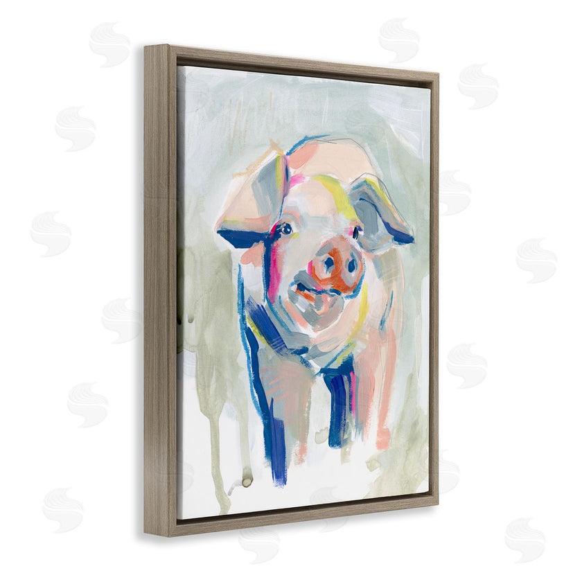 Jennifer Paxton Parker | Colorful Pig Farm Animal Painting