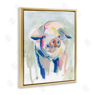 Jennifer Paxton Parker | Colorful Pig Farm Animal Painting