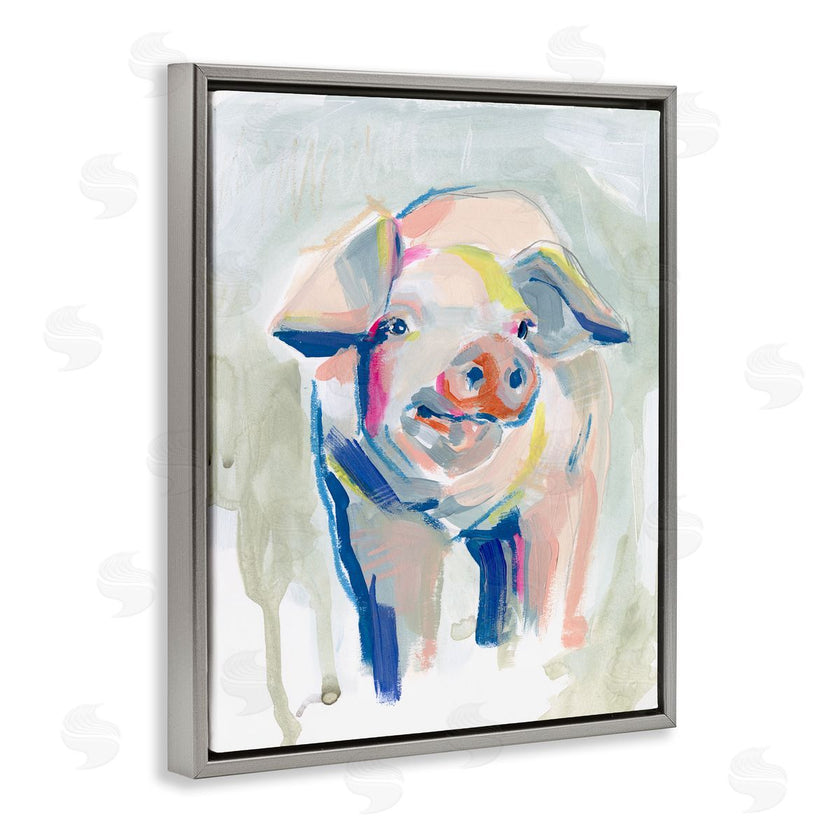 Jennifer Paxton Parker | Colorful Pig Farm Animal Painting