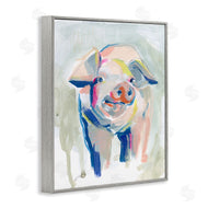 Jennifer Paxton Parker | Colorful Pig Farm Animal Painting
