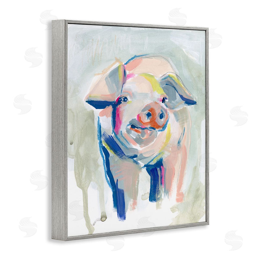 Jennifer Paxton Parker | Colorful Pig Farm Animal Painting