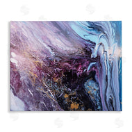 Leticia Herrera | Abstract Liquid Purple Blue