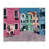 Karen Dreyfus | Colorful Town Landscape Painting