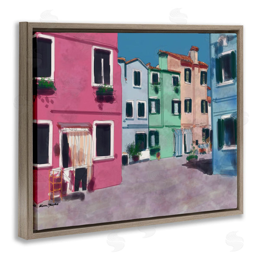 Karen Dreyfus | Colorful Town Landscape Painting