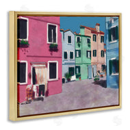 Karen Dreyfus | Colorful Town Landscape Painting