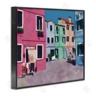 Karen Dreyfus | Colorful Town Landscape Painting