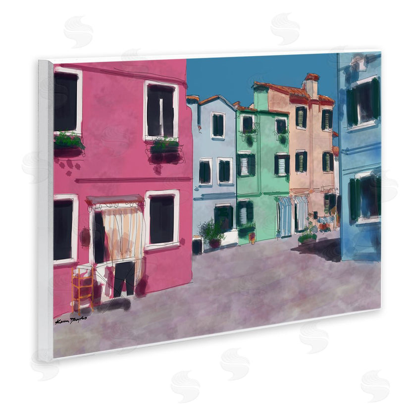Karen Dreyfus | Colorful Town Landscape Painting