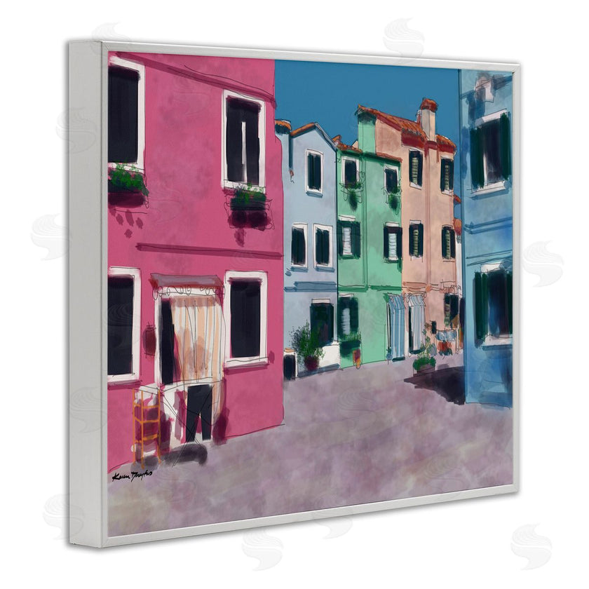 Karen Dreyfus | Colorful Town Landscape Painting