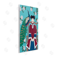 Sally B | Woman & Peacock Flower Pattern