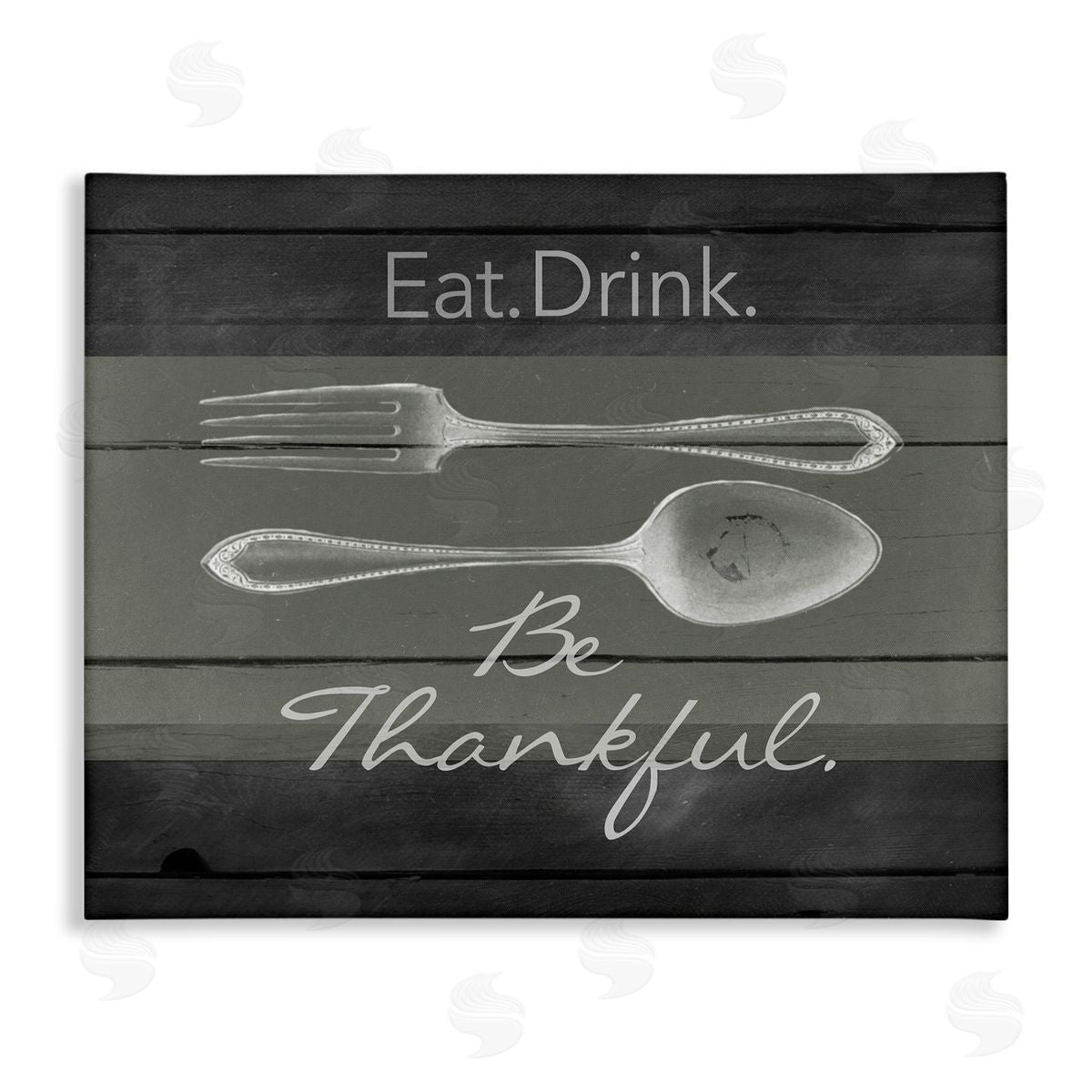 Eat Drink Be Thankful Silverware Canvas Wall Art, Home Decor by The Saturday Evening Post
