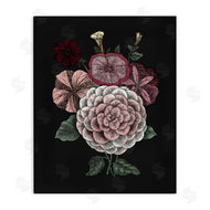The Saturday Evening Post | Pink Flowers On Black