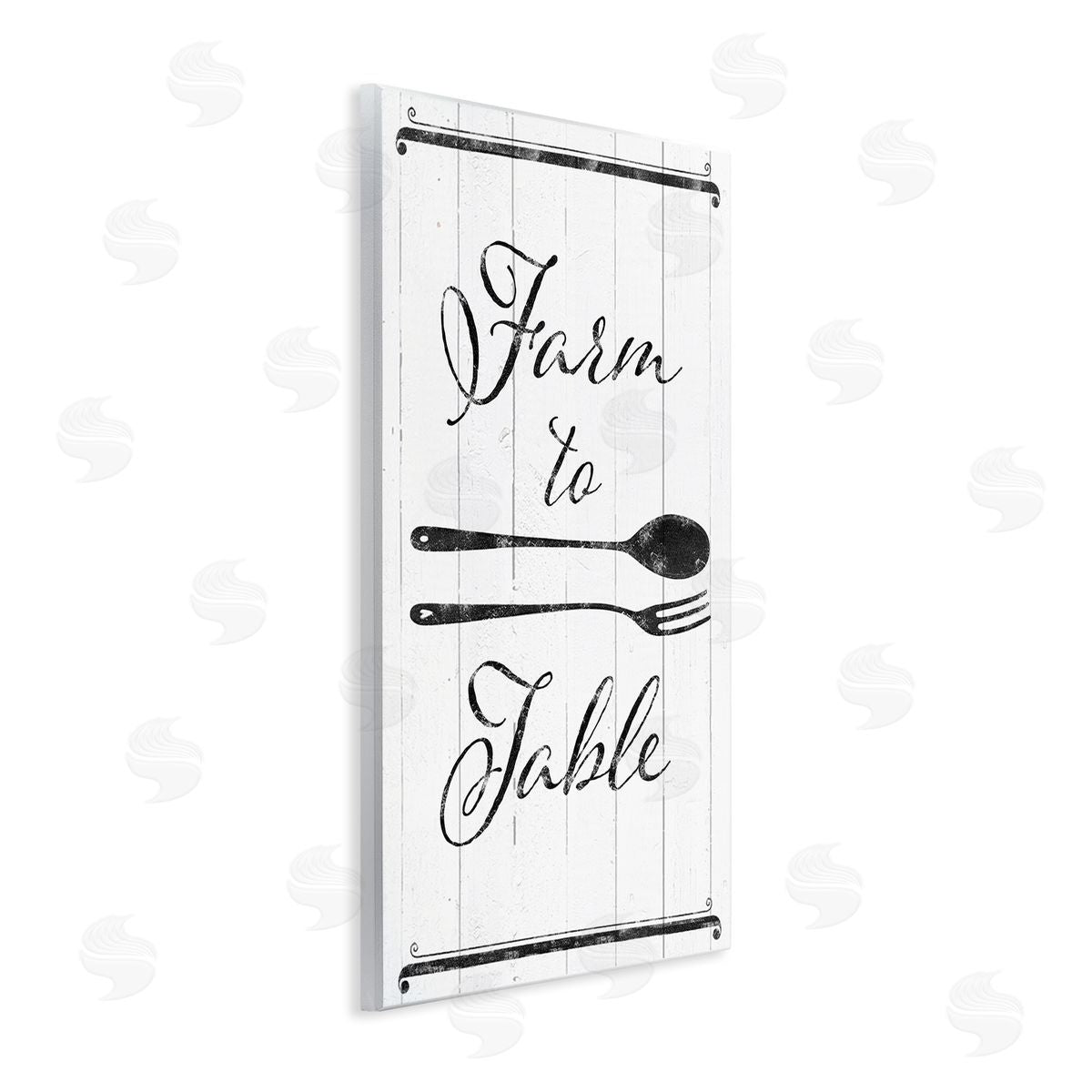 Farm To Table Kitchen Silverware Wood Plaque Wall Art, Home Decor by The Saturday Evening Post