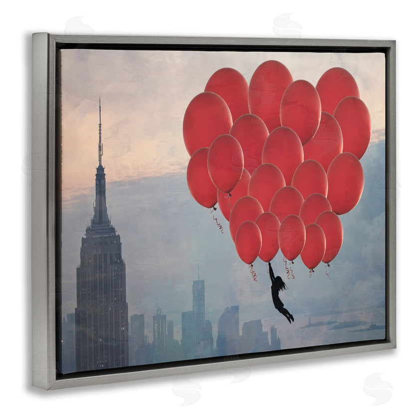 Ashley Davis | Cityscape and Girl with Balloons