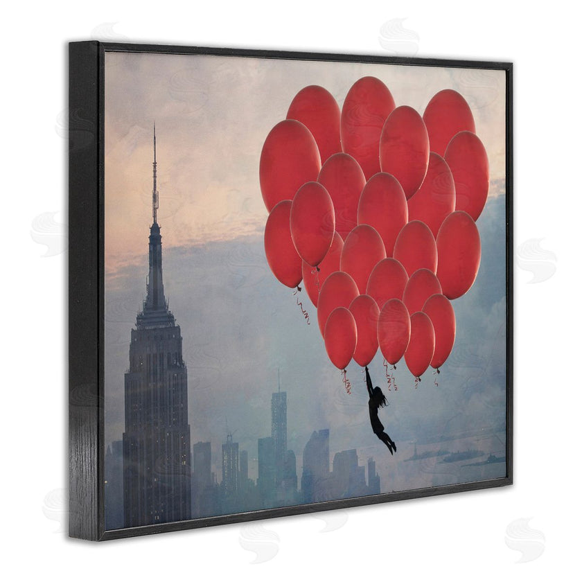 Ashley Davis | Cityscape and Girl with Balloons